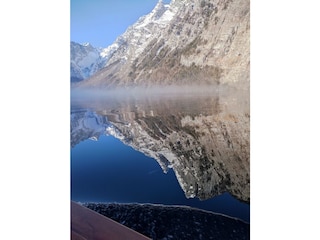 winterliche Fahrt über den Königssee