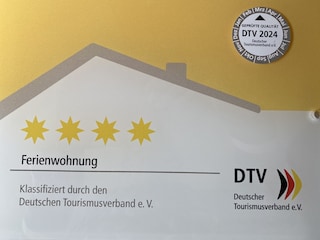 Ferienhaus Waren Rügeband Klassifizierung DTV 4 Sterne