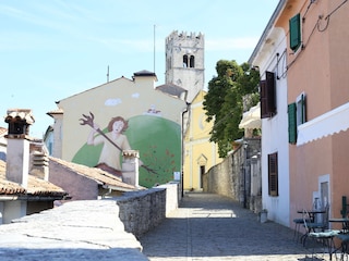 Malerische Gassen in der berühmten Stadt Motovun.