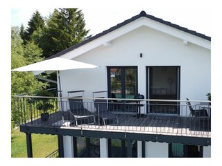 Balkon mit Lechblick