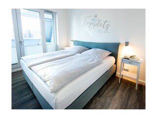 Hafenspitze App. 09 - Blick in das Schlafzimmer