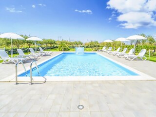 The community pool of the vacation home