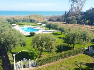 Garten am Meer mit Gemeinschaftspool