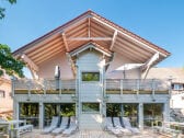 Die Wellnesschalets von der Südseite