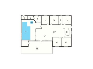 Casa de vacaciones Nørre Nebel Plano de planta 3