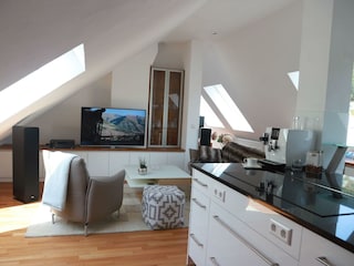 Wohnbereich u. Küche