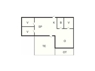 Vakantiehuis Rønde Grondplan 3
