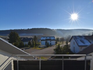 Fewo Blumes Bergfrieden - Aussicht vom Balkon