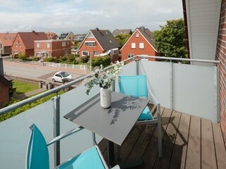Wohnung Dach, Balkon nach Westen