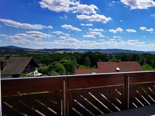 Blick vom Balkon