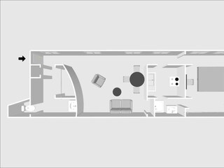 Appartamento per vacanze Paris Pianta del piano 18