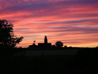 Sonnenuntergang/Sicht von der Terrasse