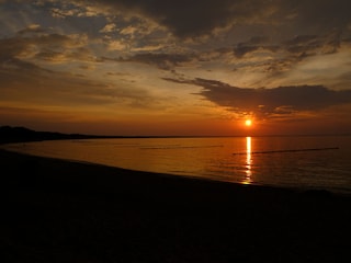 Sonnenuntergang am Ostseestrand Glowe