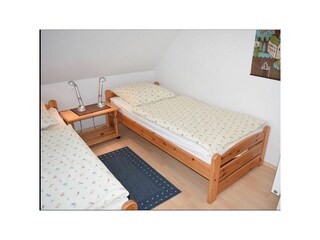 Schlafzimmer mit 2 Einzelbetten