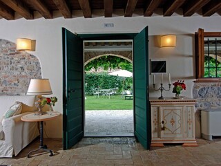 La Vicinia, Erdgeschoss, Zugang zum Garten