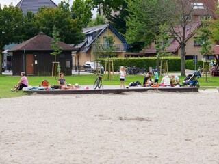 Platform on Fleesensee beach
