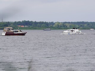 Boats on lake Fleesensee