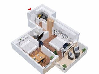 Appartamento per vacanze Westerland Registrazione all'aperto 3