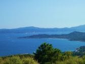 Top-Blick auf das Meer und St.Tropez