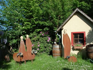 schaafherde im Garten