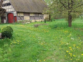Blick auf Durchfahrtscheune