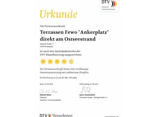 nach den strengen DTV-Regeln mit 5 Sternen zertifiziert