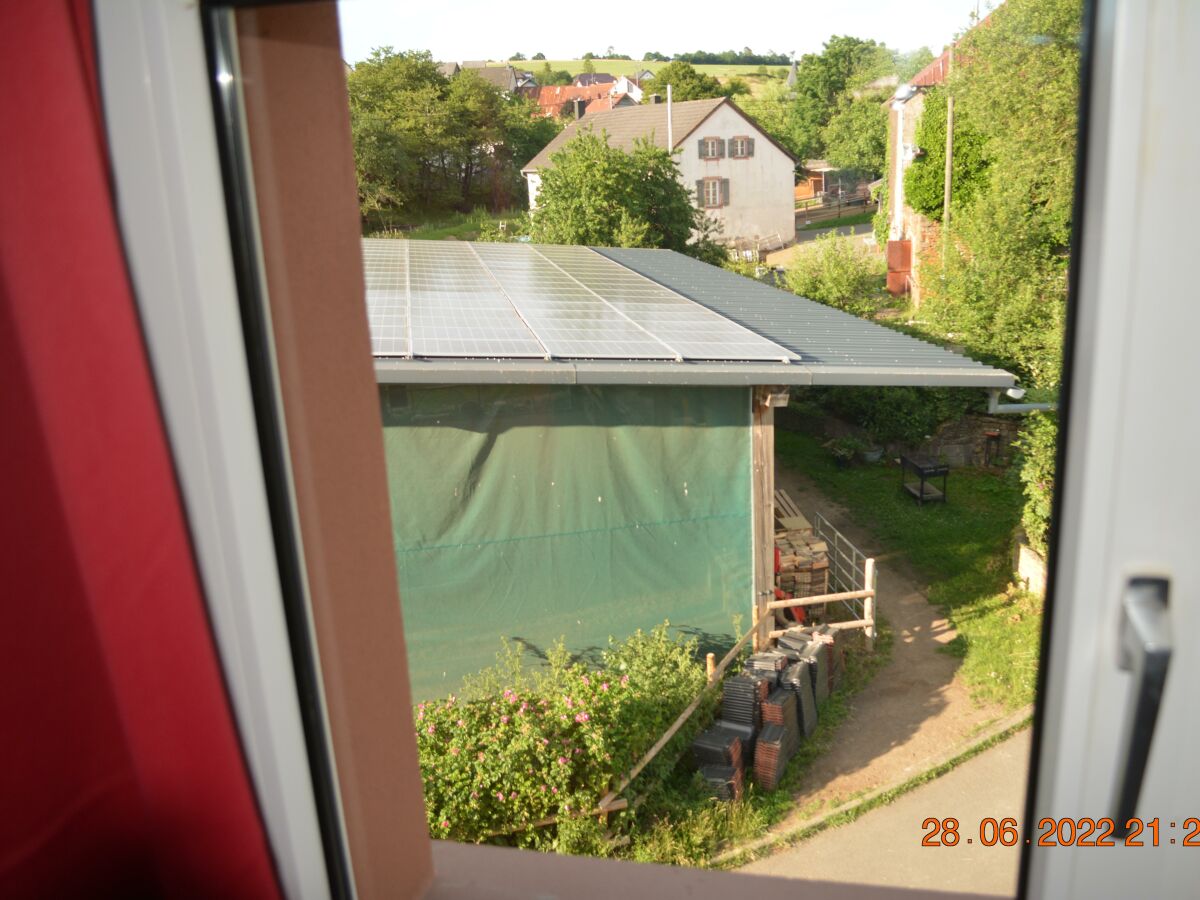 Blick aus dem Fenster Schwalbennest