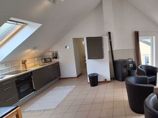 Wohnbereich im Dachgeschoss