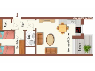 Ferienwohnung Zinnowitz Grundriss 25