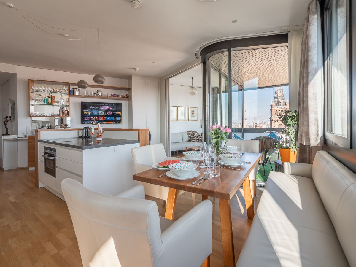 Skyflats Vienna Sun View Living kitchen