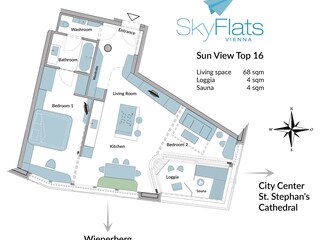 Skyflats Vienna Sun View floor plan