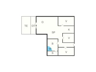 Vakantiehuis Bork Havn Grondplan 2
