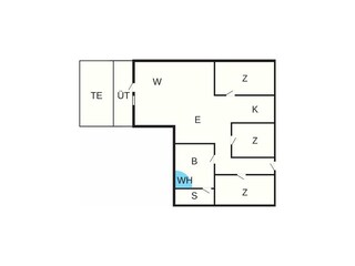 Vakantiehuis Bork Havn Grondplan 36