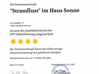 DTV Klassifizierungsurkunde