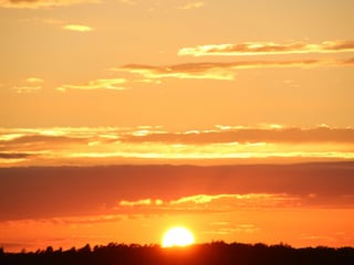 Sonnenuntergang Wohnzimmer