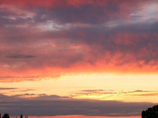 Sonnenuntergang Wohnzimmer