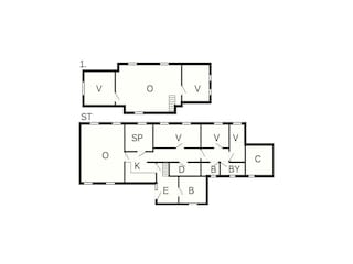 Vakantiehuis Boddum Grondplan 34