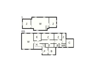 Maison de vacances Boddum Plan d'étage 33