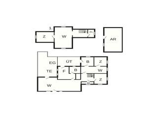 Casa de vacaciones Blåvand Plano de planta 59