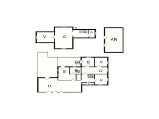 Vakantiehuis Blåvand Grondplan 4