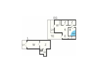 Vakantiehuis Stauning Grondplan 47