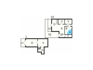 Casa de vacaciones Stauning Plano de planta 13
