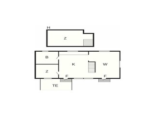 Vakantiehuis Ellös Grondplan 6