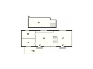 Vakantiehuis Ellös Grondplan 28