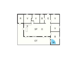 Casa de vacaciones Marielyst Plano de planta 4