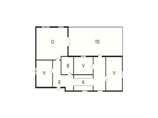 Vakantiehuis Jægerspris Grondplan 4