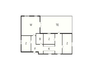 Vakantiehuis Jægerspris Grondplan 5