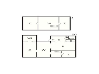 Vakantiehuis Anderslöv Grondplan 32
