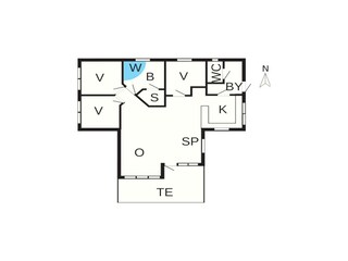 Vakantiehuis Bork Havn Grondplan 32