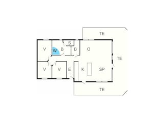 Vakantiehuis Høll Grondplan 4